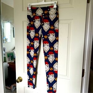 Lularoe santa bear one size leggings